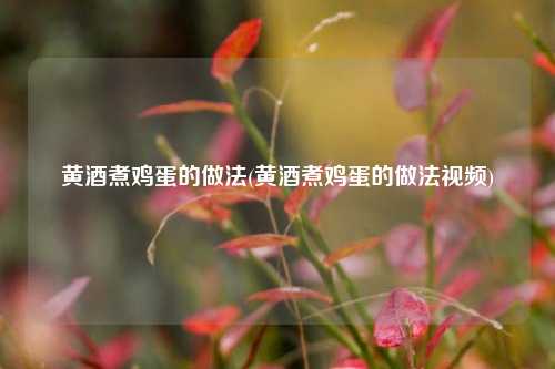 黄酒煮鸡蛋的做法(黄酒煮鸡蛋的做法视频)